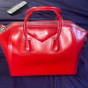 Givenchy Vibrant Red Satchel Bag